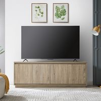 Camden&Wells - Presque TV Stand Fits Most TVs up to 75 inches - Antiqued Gray Oak - Alternate Views