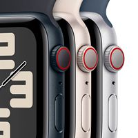 Apple Watch SE 2nd Generation (GPS + Cellular) 40mm Starlight Aluminum Case with Starlight Sport ... - Alternate Views
