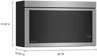 KitchenAid - 1.1 Cu. Ft. Over-the-Range Microwave with Flush Built-in Design and PrintShield Fini... - Alternate Views