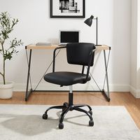 Walker Edison - Modern Office Chair with Arms - Black - Alternate Views