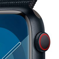 Apple Watch Series 9 (GPS + Cellular) 45mm Midnight Aluminum Case with Midnight Sport Loop with B... - Alternate Views