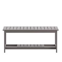 Alamont Home - Charlestown Indoor/Outdoor Poly Resin 2-Tier Adirondack Coffee Table - Gray - Alternate Views