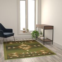 Alamont Home - Lodi Collection Multipurpose Southwestern Style Patterned Indoor Area Rug 5' x 7' ... - Alternate Views