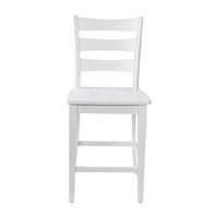 Alamont Home - Liesel Rustic Wood Counter Height Stool (Set of 2) - White Wash - Alternate Views