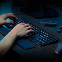 Logitech - MX Keys S Universal Full-size Wireless Scissor Keyboard for PC and Mac with Backlit ke... - Alternate Views
