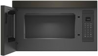 KitchenAid - 1.1 Cu. Ft. Over-the-Range Microwave with Flush Built-in Design - Black Stainless Steel - Alternate Views