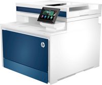 HP - LaserJet Pro 4301fdw Wireless Color All-in-One Laser Printer - White/Blue - Alternate Views