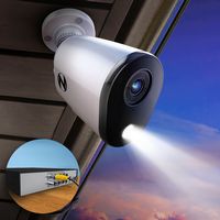 Night Owl - 12 Channel 8 Camera Wired 2K 1TB DVR Security System with 2-way Audio - White - Alternate Views