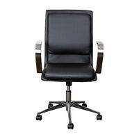 Alamont Home - Designer Executive Swivel Office Chair with Arms - Black/Chrome - Alternate Views