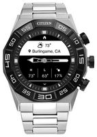 Citizen - CZ Smart 44mm Unisex Stainless Steel Hybrid Sport Smartwatch with Stainless Steel Brace... - Alternate Views