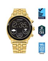 Citizen - CZ Smart 41mm Unisex Stainless Steel Casual Smartwatch with IP Stainless Steel Bracelet... - Alternate Views