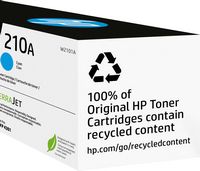 HP - 210A Standard Capacity Toner Cartridge - Cyan - Alternate Views