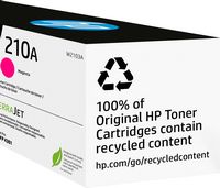 HP - 210A Standard Capacity Toner Cartridge - Magenta - Alternate Views