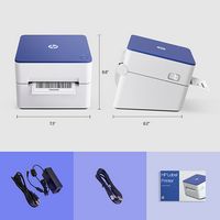 HP - Shipping Label Printer, Internal Tray 4x6 Direct Thermal Printer - 203 DPI - Alternate Views