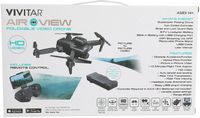 Vivitar - Air View Foldable Drone with Remote - Black - Alternate Views