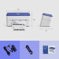 HP - Shipping Label Printer, 4x6 Commercial Grade Direct Thermal - 203 DPI - Alternate Views