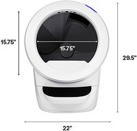 Whisker - Litter-Robot 4 Smart App-Controlled Self-Cleaning Litter Box - White - Alternate Views