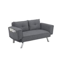 Serta - Molecule Casual Convertible Sofa - Dark Grey - Alternate Views
