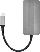 Insignia™ - 4-Port USB-C Hub - Gray - Alternate Views