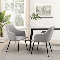 Walker Edison - Modern Dining Chair - Fog Grey - Alternate Views