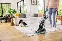 BISSELL - CleanView Swivel Rewind Pet Reach Upright Vacuum - Silver with Electric Blue accents - Alternate Views
