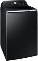 Samsung - 4.7 Cu. Ft. High-Efficiency Smart Top Load Washer with Active WaterJet - Black - Alternate Views