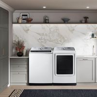 Samsung - 5.5 Cu. Ft. High-Efficiency Smart Top Load Washer with Super Speed Wash - White - Alternate Views