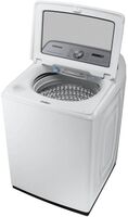 Samsung - 5.5 Cu. Ft. High-Efficiency Smart Top Load Washer with Super Speed Wash - White - Alternate Views