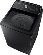 Samsung - 5.4 Cu. Ft. High-Efficiency Smart Top Load Washer with ActiveWave Agitator - Brushed Black - Alternate Views