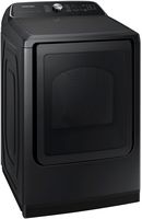 Samsung - 7.4 Cu. Ft. Smart Gas Dryer with Steam Sanitize+ - Black - Alternate Views