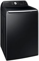 Samsung - 4.6 Cu. Ft. High-Efficiency Smart Top Load Washer with ActiveWave Agitator - Black - Alternate Views