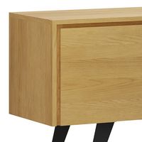 Simpli Home - Lowry TV Media Stand - Oak - Alternate Views