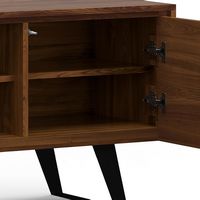 Simpli Home - Lowry TV Media Stand - Walnut - Alternate Views