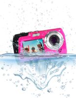Minolta - MN40WP 48.0 Megapixel Waterproof Digital Camera - Pink - Alternate Views