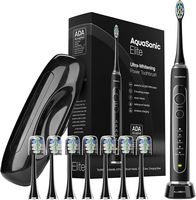 AquaSonic - Elite - Wireless Rechargeable Electric Toothbrush with Travel Case, 5 Modes, 8 Brush ... - Alternate Views