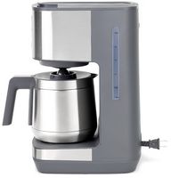 GE - 10 Cup Programmable Coffee Maker with Single Serve and Thermal Carafe - Stainless Steel - Alternate Views