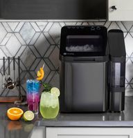 GE Profile - Opal 1.0 Nugget Ice Maker With Side Tank - Black - Alternate Views