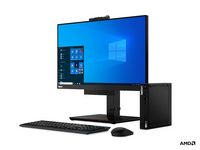 Lenovo ThinkCentre M75q Gen 2 Desktop - AMD Ryzen 7 PRO 5750GE - 16GB Memory - 512GB SSD - Black - Alternate Views