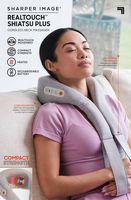 Sharper Image - Realtouch Shiatsu Plus Cordless Neck Massager - Gray - Alternate Views