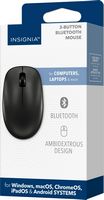 Insignia™ - Bluetooth 3-Button Mouse - Wireless - Black - Alternate Views