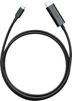 Insignia™ - 6’ 8K Ultra HD USB-C to HDMI 2.1 Braided Cable - Black - Alternate Views
