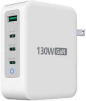 j5create - 130W GaN USB-C 4-Port Charger - Black - Alternate Views