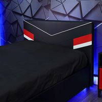 X Rocker - Orion eSports Full Gaming Bed Frame - Black/Red - Alternate Views
