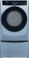 Electrolux - 8.0 Cu. Ft. Electric Dryer with Steam and Instant Refresh - Glacier Blue - Alternate Views