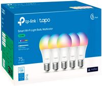 TP-Link - Tapo A19 Wi-Fi Smart LED Bulb (5-Pack) - Multicolor - Alternate Views