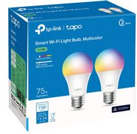 TP-Link - Tapo A19 Wi-Fi Smart LED Bulb (2-Pack) - Multicolor - Alternate Views