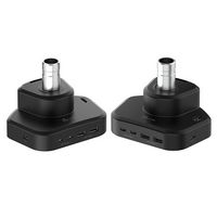j5create - Ergonomic Monitor Mount with Dock for Most 17” -32”  Monitors - Black - Alternate Views
