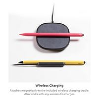 ZAGG - Pro Stylus 2 Active, Dual-Tip Pencil Stylus with Wireless Charging - Gray - Alternate Views
