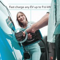 Lectron - J1772 Level 2 NEMA 14-50 WiFi Electric Vehicle (EV) Charger-up to 40A- 16' - Black - Alternate Views