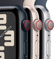 Apple Watch SE 2nd Generation (GPS + Cellular) 40mm Midnight Aluminum Case with Midnight Sport Lo... - Alternate Views